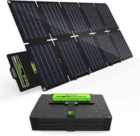 Topsolar Solarfairy 60w Portable Foldable Solar Panel Charger Kit 18v Dc Output For Portable