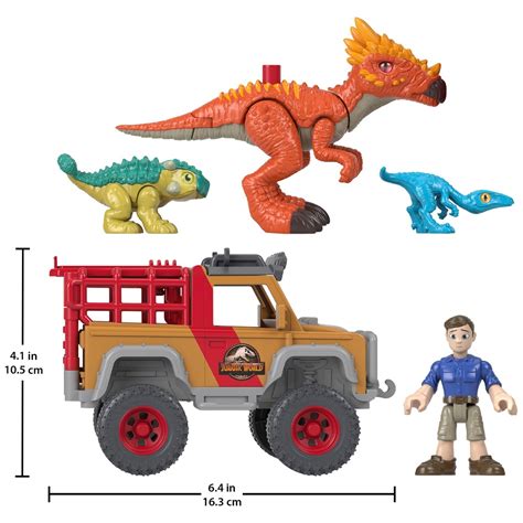 Imaginext Jurassic World Camp Cretaceous Vehicle Figure And Dinos Pack