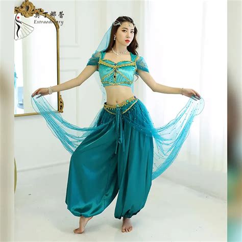 New Movie Party Performance Wear Aladdin Jasmine Princess Cosplay