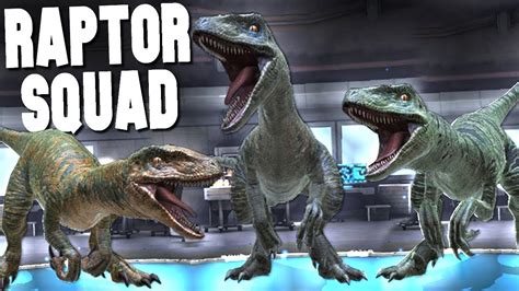 The Entire Raptor Squad Jurassic World Youtube