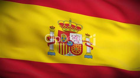 Spanish Flag HD. Looped.: Royalty-free video and stock footage