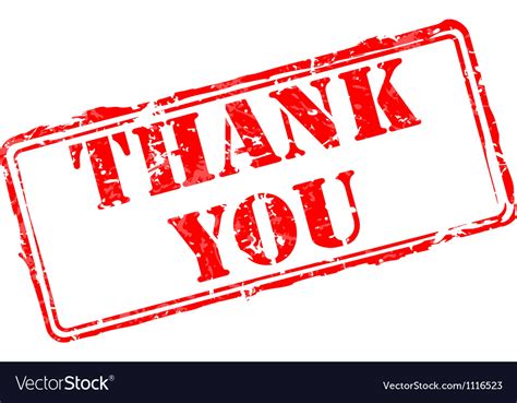 Thank You Rubber Stamp Royalty Free Vector Image
