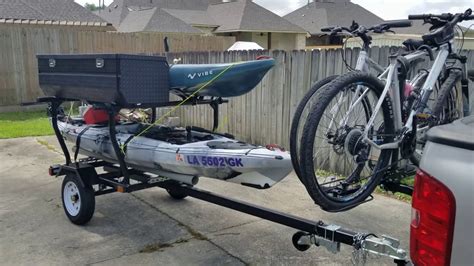 Two Kayaks Two Bikes Plus Storage On A Tiny 40 X 48 Northern Tool