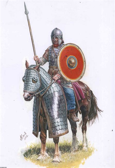 Roman Heavy Cavalry 4th Century Древний рим Рисунки Искусство