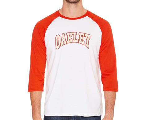 Oakley Mens Oakley Sport 34 Raglan Tee T Shirt Tshirt White
