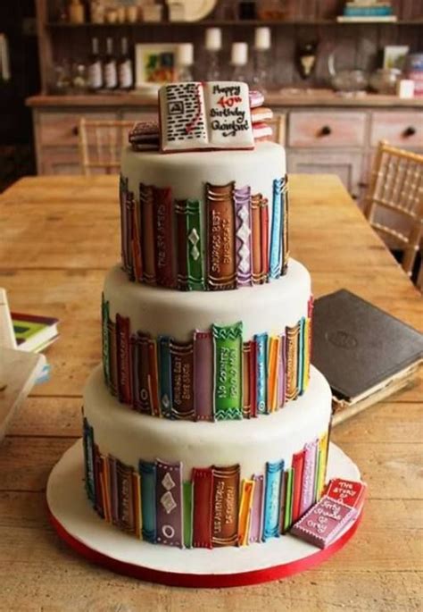 Happy Birthday Book Lover Book Cakes Book Cake Eat Cake