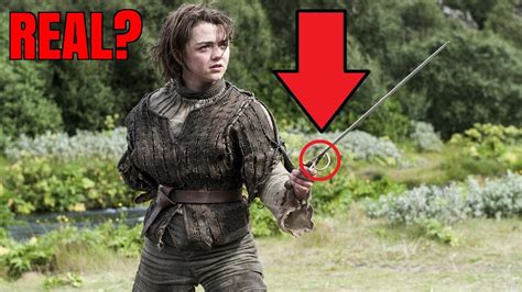 Is Arya Stark S Sword Realistic Game Of Thrones Weapon Evaluation