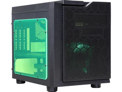 The atx cube case provides quieter operation yet provides great airflow. APEVIA X-QPACK3-GN Green SECC Micro ATX Cube Case Computer ...