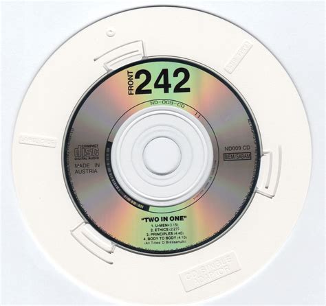 Front 242 Collector Record Of The Week Two In One New Dance Cd Single