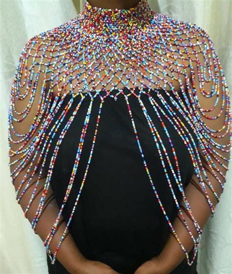 Long Beaded Necklace Ugabs Marketplace Long Beaded Necklace African Beads Necklace African