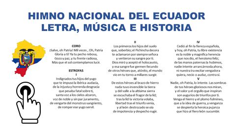 Himno Nacional Del Ecuador Letra Completa Música E Historia