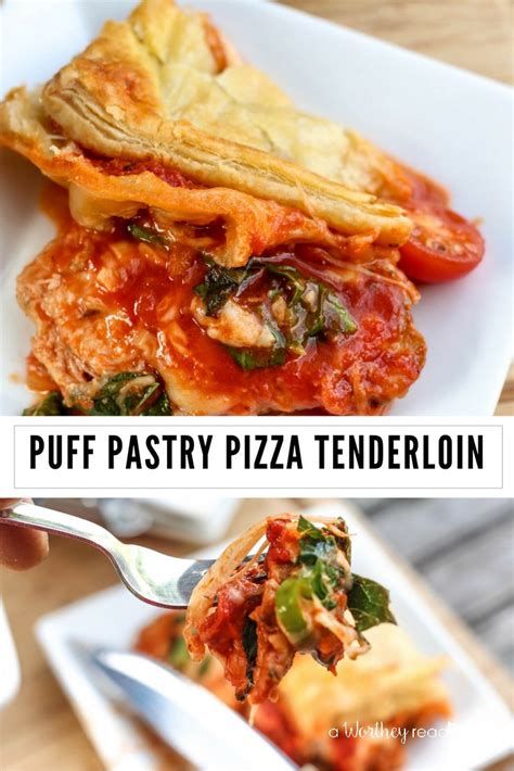 As desired, decorate with remaining pastry. Pizza Puff Pastry Pork Tenderloin - This Worthey Life ...