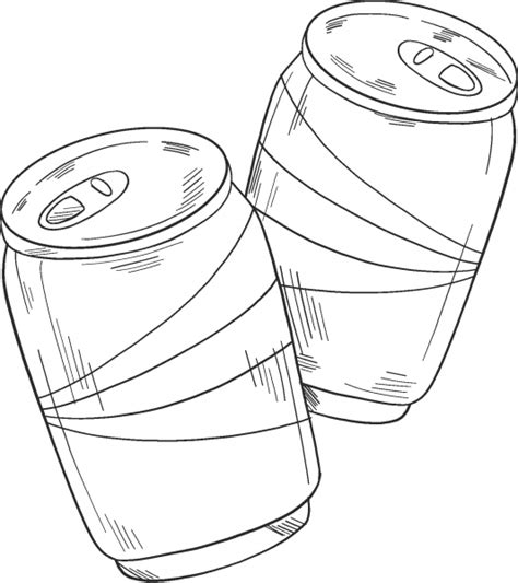 Soda Cans Coloring Page ColouringPages