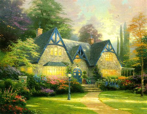 Home Living Cottages Of Love A Tribute To Thomas Kinkade