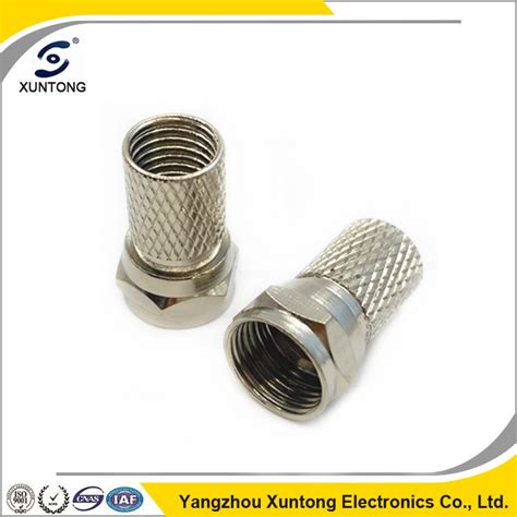 F Type Rf Male Connector Twist On Rg59rg6 Connector China F
