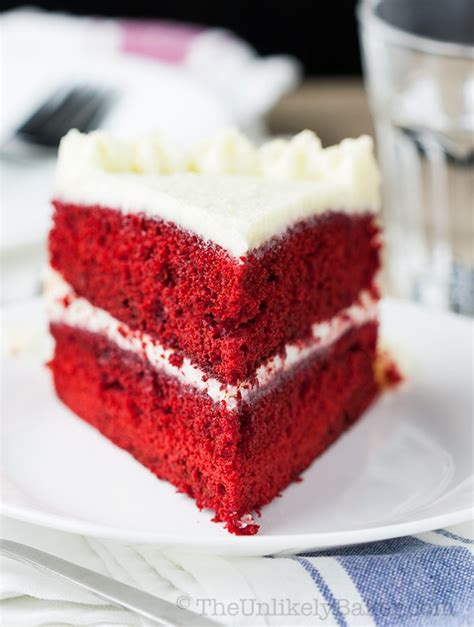 It's not weighed down with heavy cream cheese but paired with the most delicate whipped ermine frosting. Red Velvet Cake with Ermine Frosting - The Unlikely Baker