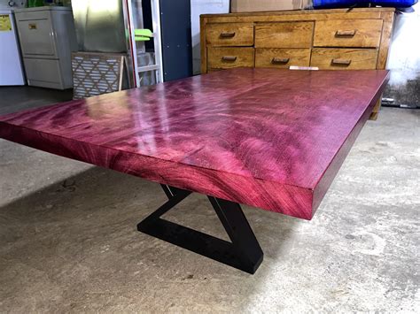 Purple Heart Coffee Table Rwoodworking