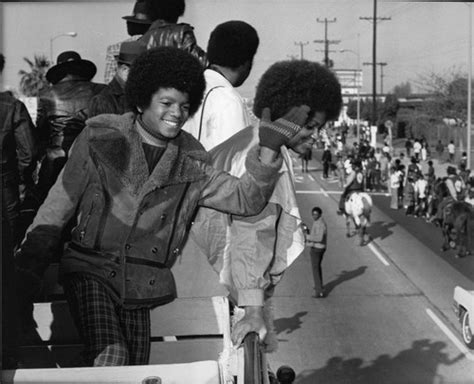 Michael Jackson Waving In A Parade Los Angeles Ca 1973 — Calisphere