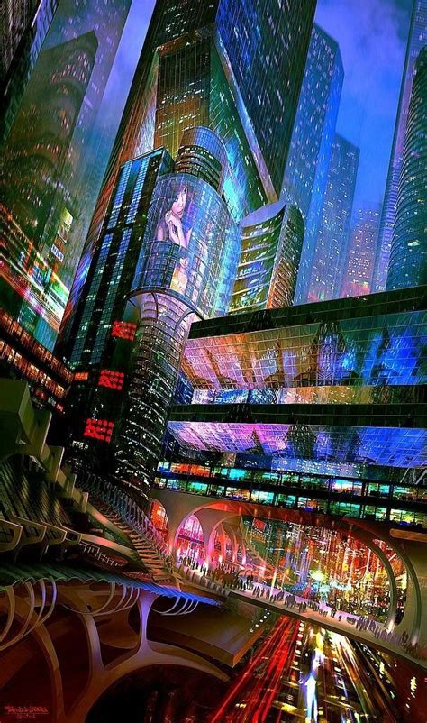 Pin By Creatingthelie On Cyberpunk Cyberpunk City Sci Fi City