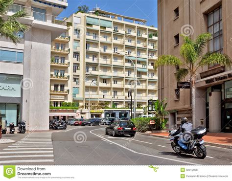 Monaco Architecture Of Residential Buildings Editorial Stock Photo