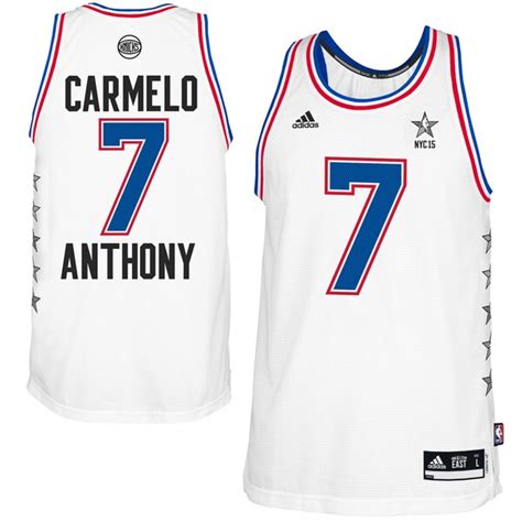 Get all the very best jerseys you will find online at global.nbastore.com. Mens adidas Carmelo Anthony White Eastern Conference 2015 ...