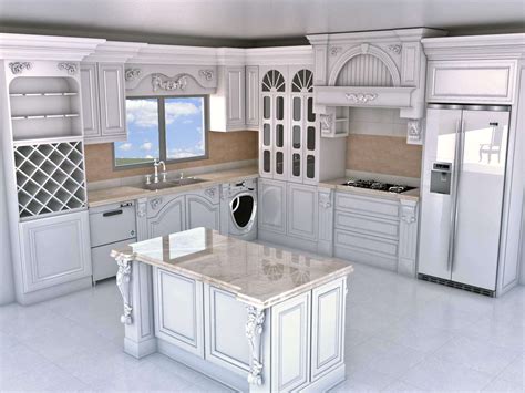 Small Classic Kitchen 3d Model By Hellscream1367