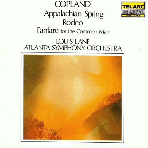 Aaron Copland Atlanta Symphony Orchestra Louis Lane Copland