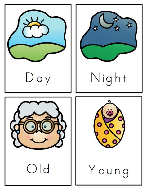 Preschool Packet Opposites Preschool Printables