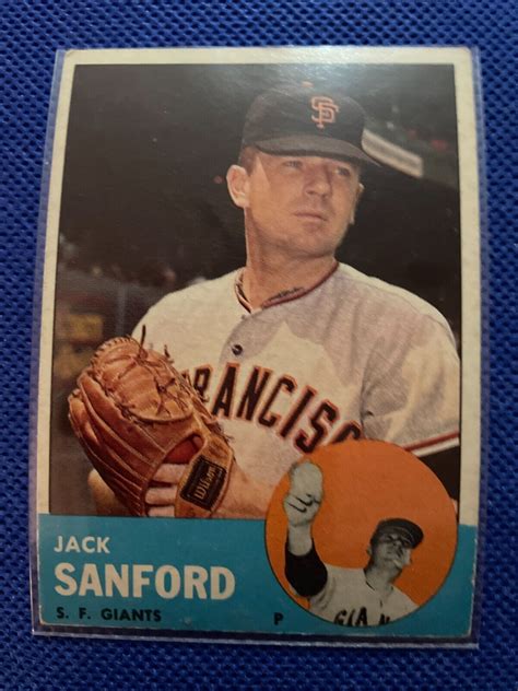 1963 topps 325 jack sanford ebay