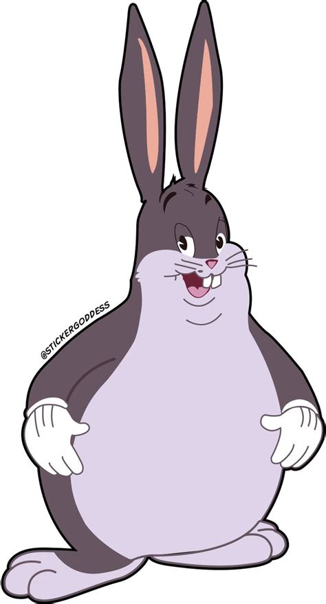 Big Chungus Sticker Hd Vector Memes Painting Memes Challenges Funny