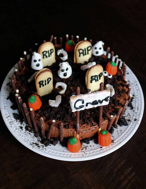 easy halloween graveyard cake kindly unspoken recipe chocolate cake mixes homemade