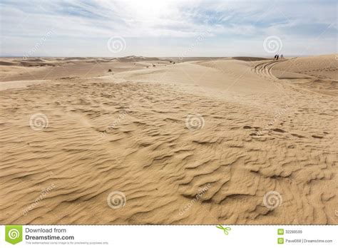 Duna Di Sabbia Del Deserto Del Sahara In Tunisia Immagine Stock