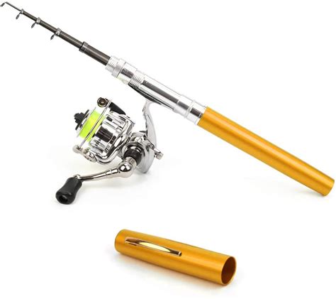 Outamateur Pen Fishing Rod Reel Combo Set Mini Pocket Telescopic