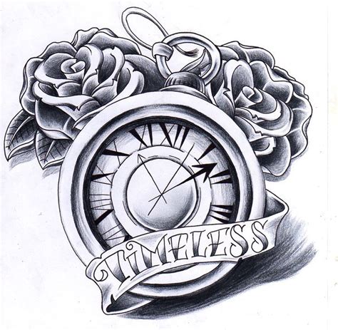 Plantillas De Tatuajes Diseños De Relojes Clock Tattoo Design