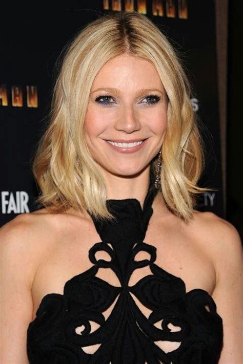 Gwyneth Paltrow Hair Blonde To Boho Lob Celebrity Hairstyles Bob