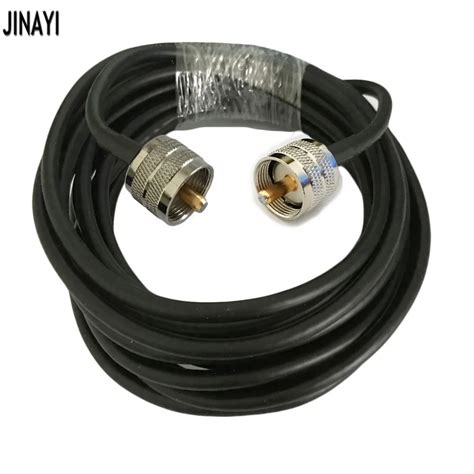 50 3 Rg58 Coaxial Cable Uhf Pl259 Male To Uhf Male Connector Rf Adapter Cable 50ohm 1m 5m 10m