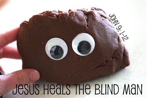 Jesus Heals The Blind Man Craft I Can Teach My Child Jesus Heals