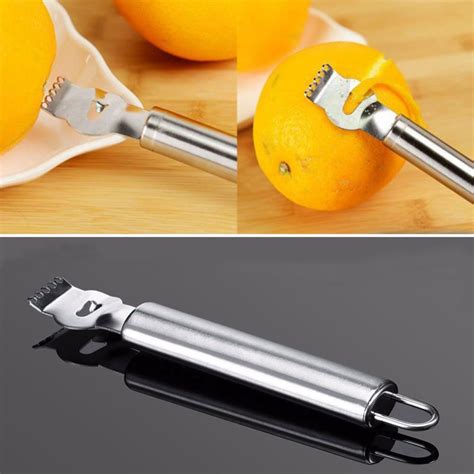 Cheers Portable Kitchen Lemon Citrus Orange Zester Stainless Steel Fruit Peeling Tool Walmart