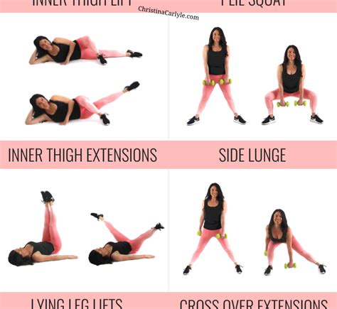 20 Minute Inner Thigh Workout For Women Christina Carlyle Christina Carlyle