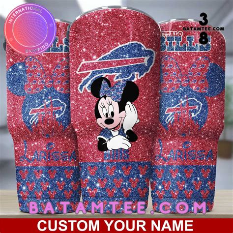Buffalo Bills Minnie Mouse Custom Name Tumbler Batamtee Shop