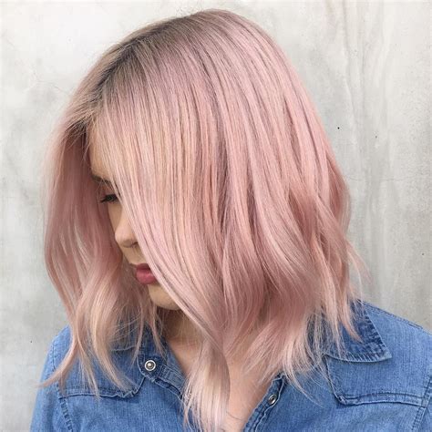A Gorgeous Metallic Rose By Anthonyholguin Pastel Pink Hair Gold