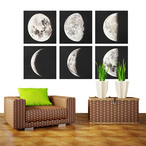 Buy Moon Phases Canvas Painting Art Poster And Print