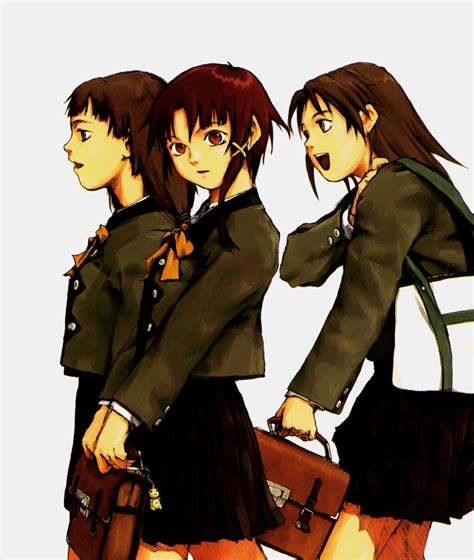 Old Anime And Cyberpunk — Serial Experiments Lain Official Art By