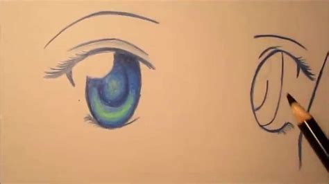 How To Draw And Color Female Anime Eyes Youtube
