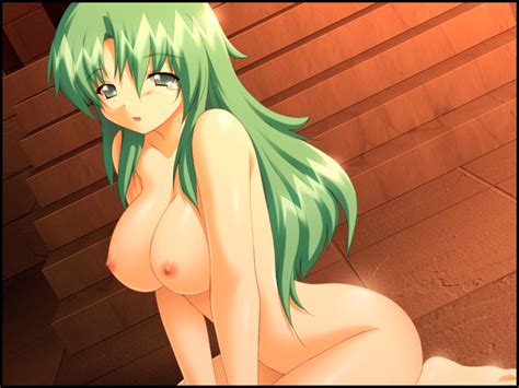 Rule 34 Breasts Female Game Cg Green Eyes Green Hair Ikazuchi No