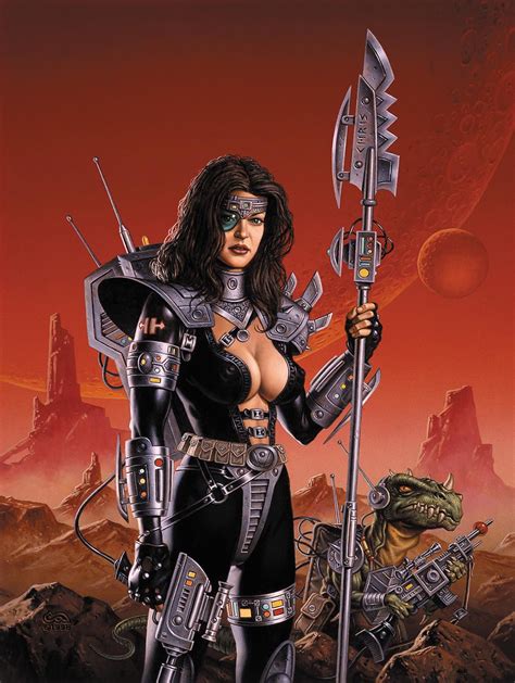 Bounty Hunter Scifi Fantasy Art Warrior Woman Sci Fi Art