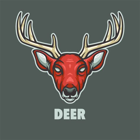 Deer Mascot Logo For Esport Gaming Or Emblems 7382426 Vector Art At