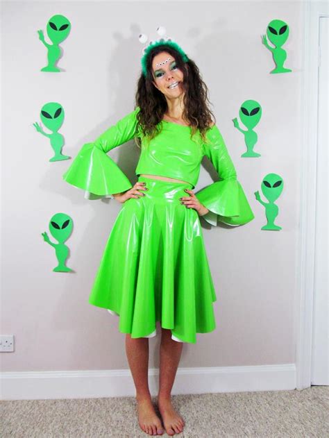 Diy Alien Costume Part 2 Alien Costume Women Alien Costume Girl