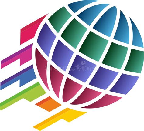 Colourful Globe Logo Stock Vector Illustration Of Design 119565966
