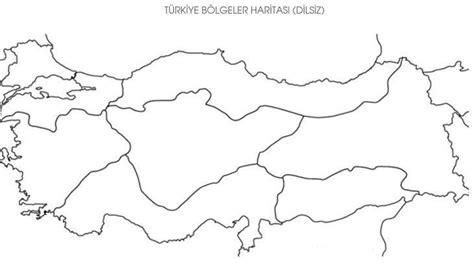 Bölgelerin Dilsiz Haritaları Marmara Ege İç Dış Doğu Anadolu